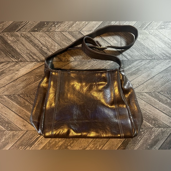 The Stone Dark Brown Women Leather Adjustable Strap Shoulder Bag - Picture 7 of 13